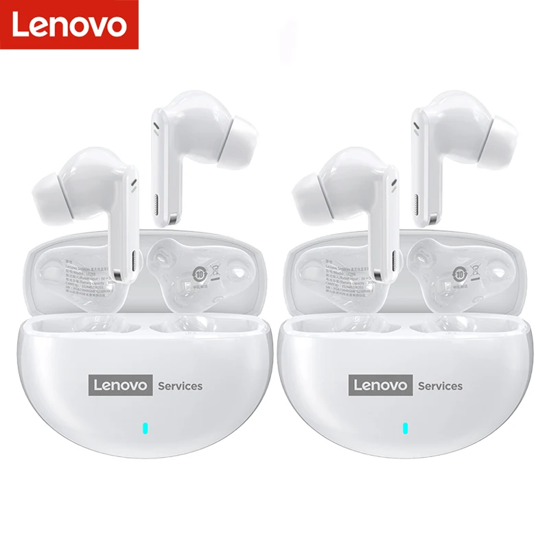 Lenovo Nieuwe LE253 Oortelefoon TWS Draadloze Bluetooth 6.0 Hoofdtelefoon HiFi Geluid ANC Ruisonderdrukking Game Sport Headset Met Microfoon