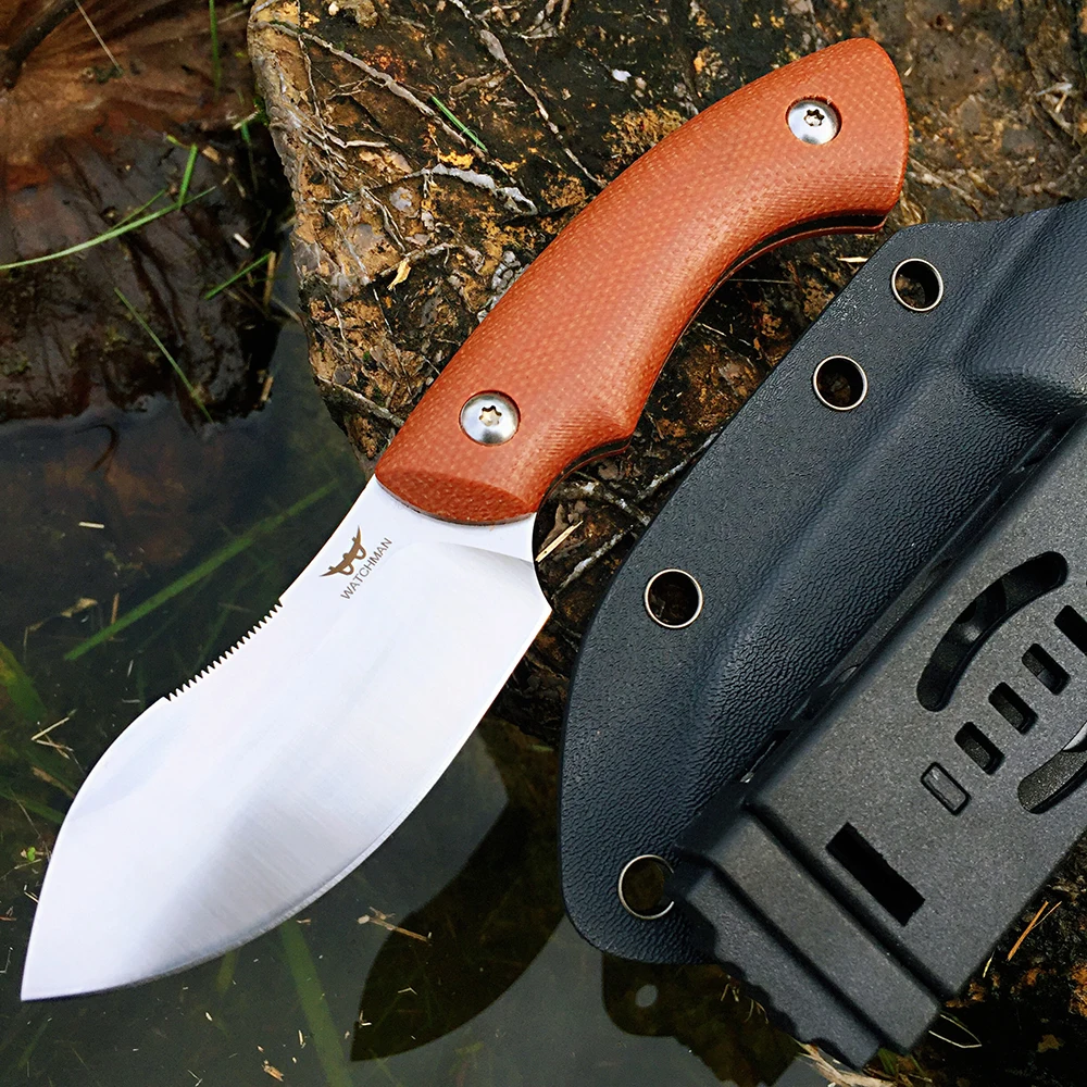 [Watchman] WF220 survival Fixed Blade Straight knife 14C28N camping, fishing, barbecue knife, outdoor survival with Sheath Knife