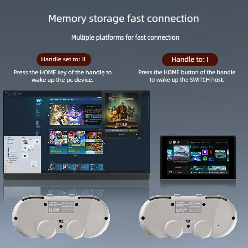 Aolion اللاسلكية الرجعية أذرع التحكم في ألعاب الفيديو Joypad Hall Effect عصا التحكم ل نينتندو سويتش غمبد للكمبيوتر ويندوز ل NS التبديل