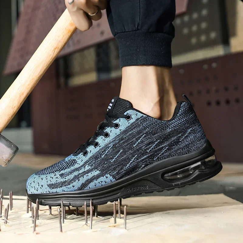 

DurableAnti Smashing And Anti Piercing Steel Toe Labor Protection Shoes Construction Site Shoes Men's Fashion Large Size Lightwe