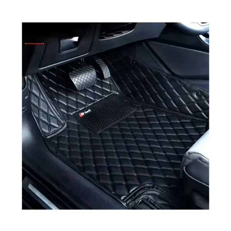 

Car Mats Luxury 5D Waterproof All Climate Artificial Grass Custom Original Leather Car Matting