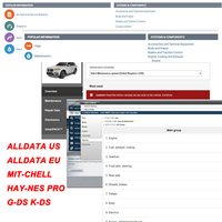 Alldata 2025 Online Software Combination Packages Alldata Hay-nes Pro Mitchel-l G-DS K-DS 5 In 1 Repair Automatic Update