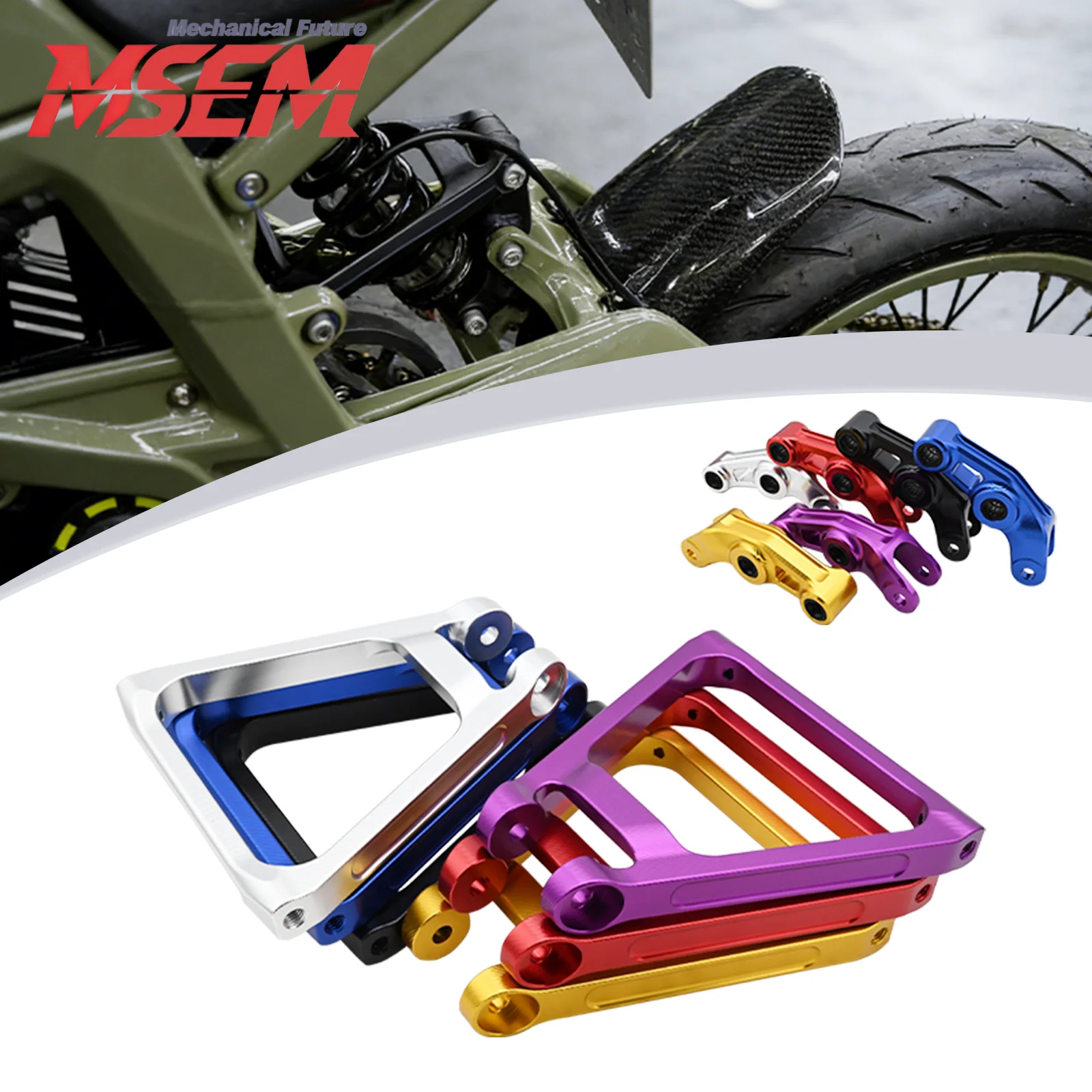For Surron Motorcycle Segway X160 X260 Light Bee X S L1E Electric Dirt Bike CNC Aluminum Rear Shock Absorber Linkage Triangle