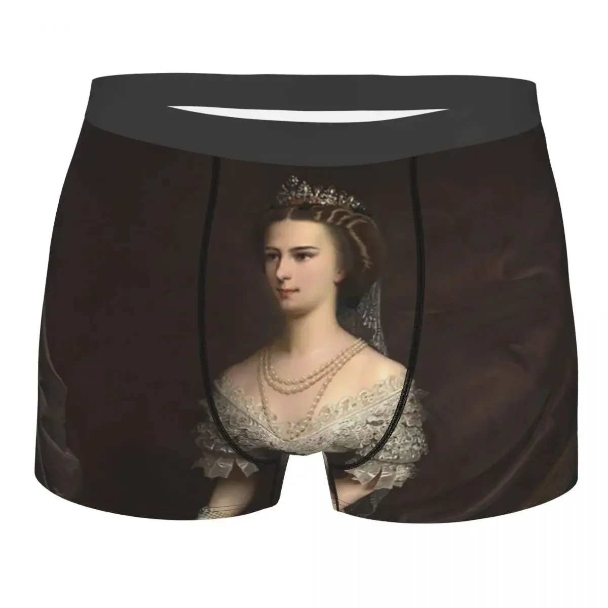 Custom Cool Portrait Of Elisabeth Of Bavaria Boxers Shorts Panties Male Underpants Stretch Briefs Underwear