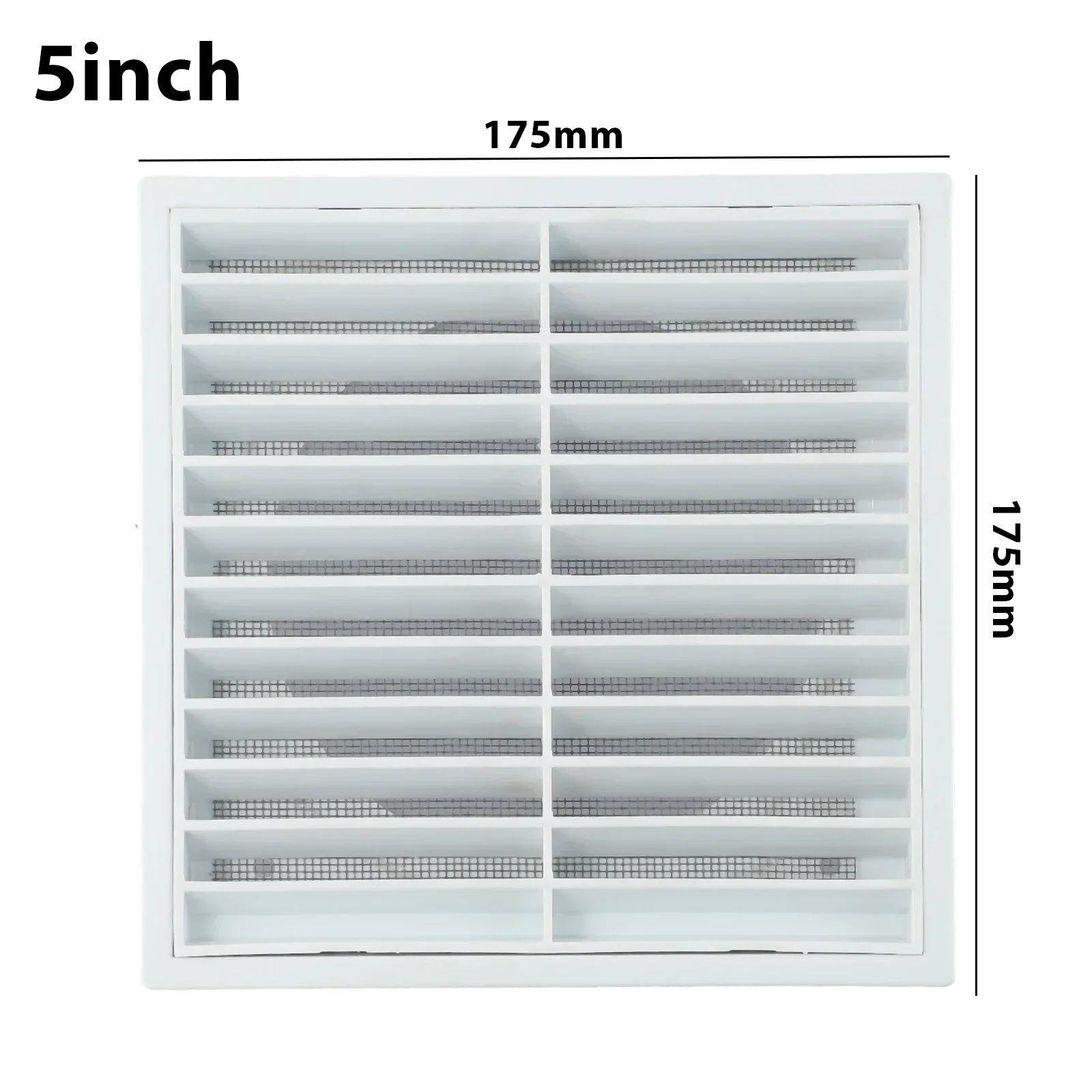 

1PC Plastic Grille Air Outlet Fresh Air Exhaust Outlet Fresh Air Auxiliary Materials With Steel Mesh Home Equipment