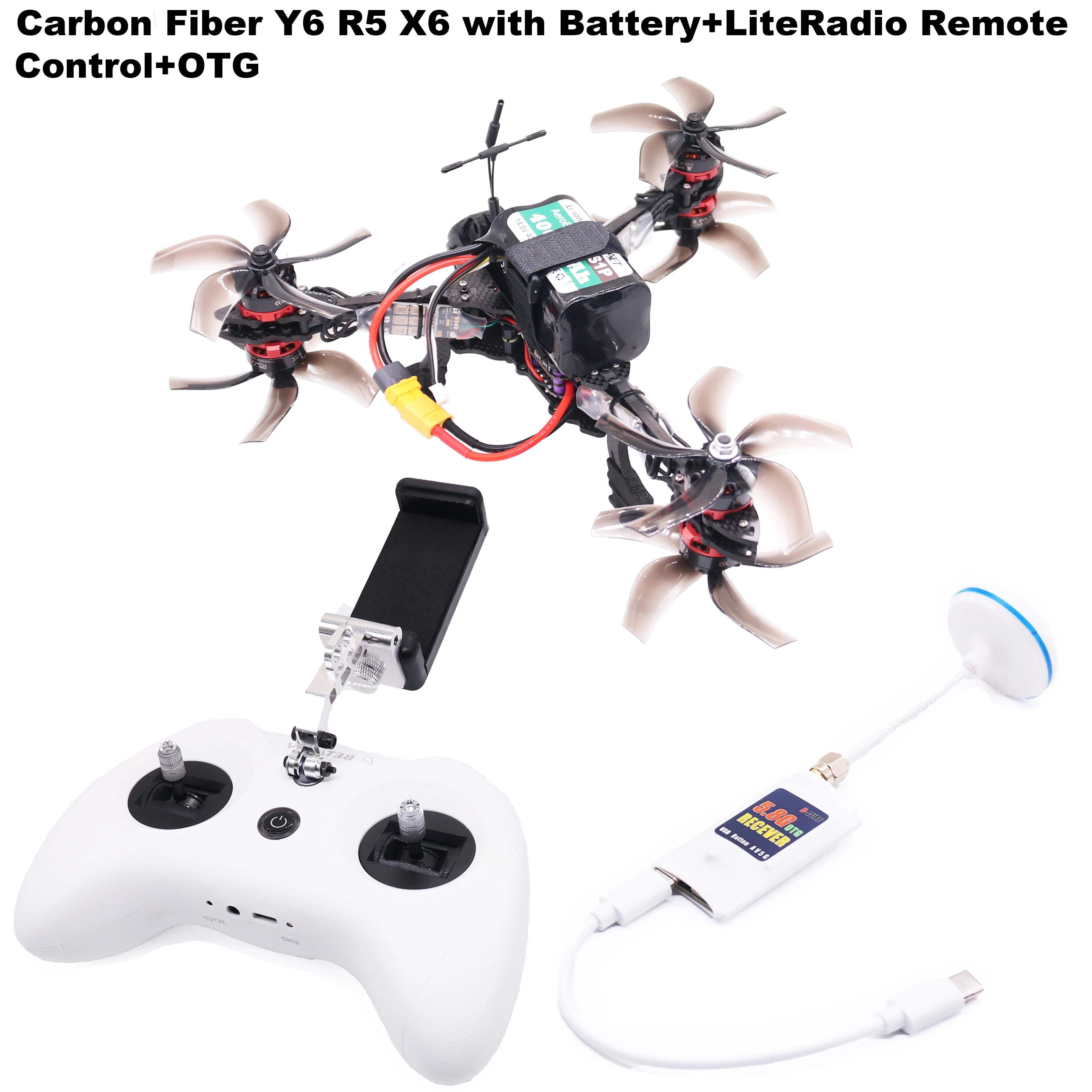 B-CUBE Y6R5 5 inch FPV Drone Frame Kit Koolstofvezel Racing Quadcopter Freestyle INAV Beatflight F722 NOXE Ardupilot FlightControl