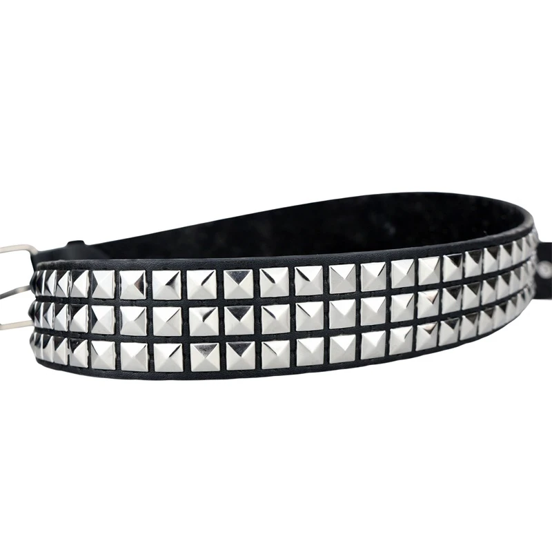 Vrouwen Heren Riem Luxe Vierkante Kraal Klinknagel Zwarte Riem Y 2K Studs Punk Rock Hardware Jeans Leren Riem Lover Verjaardagscadeau