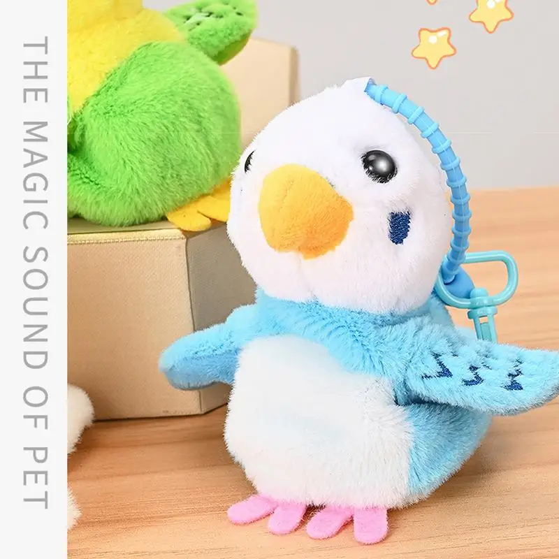 PhtalParrot-Jouet en peluche coule mignon, roi prudent, jouet électronique musical et enregistrable, animal de compagnie agitant des ailes, cadeau pour enfant