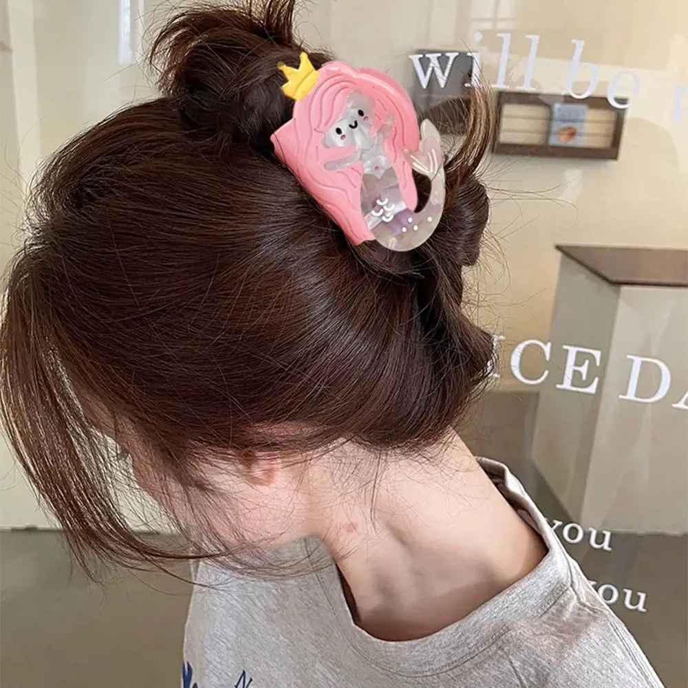 

Милый мультяшный коготь для волос русалки, зажим для хвоста, милый креативный красивый коготь для волос, новинка, зажим в виде акулы с уксусной кислотой, заколки для волос