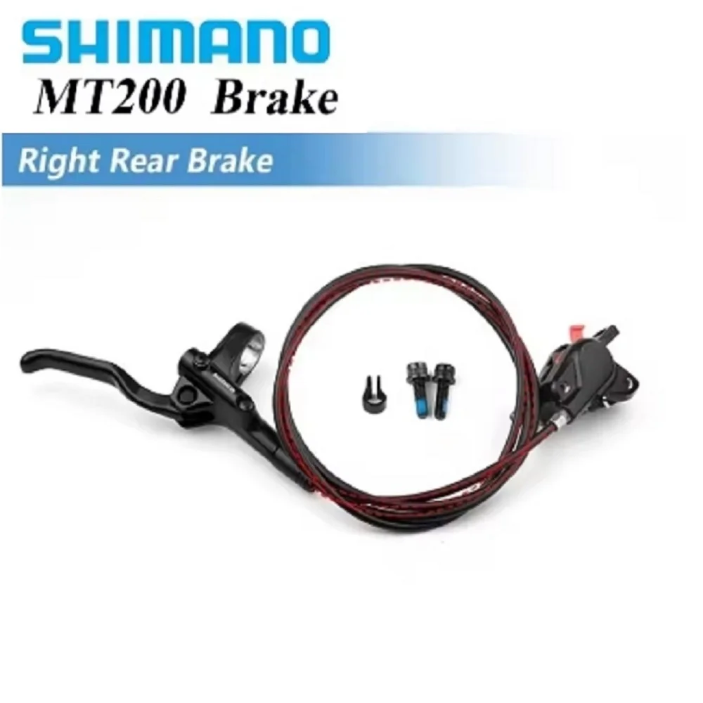 

SHIMANO MT200 Тормозной велосипед MTB ГИДРАВЛИЧЕСКИЕ дисковые тормоза 2 Поршень только одна сторона 800 мм 850 мм1450 мм 1500 мм 1550 мм MT200 Горный велосипед