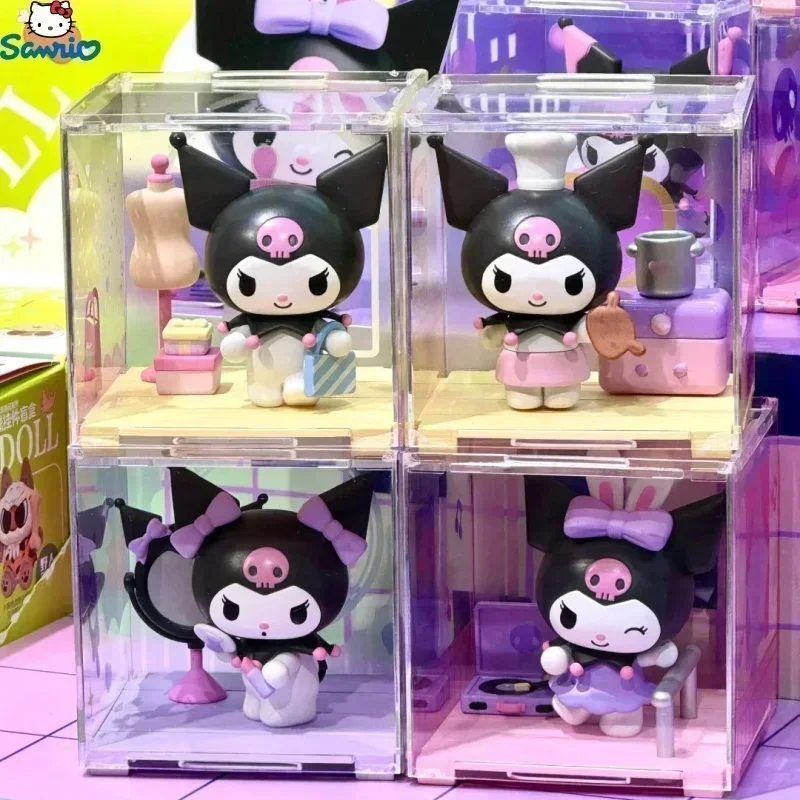 Sanrio's New Kuromi Rhapsody Series Cute Kuromi Sweet Cool Model Collection Toy Desktop Decoration Kawaii Gift