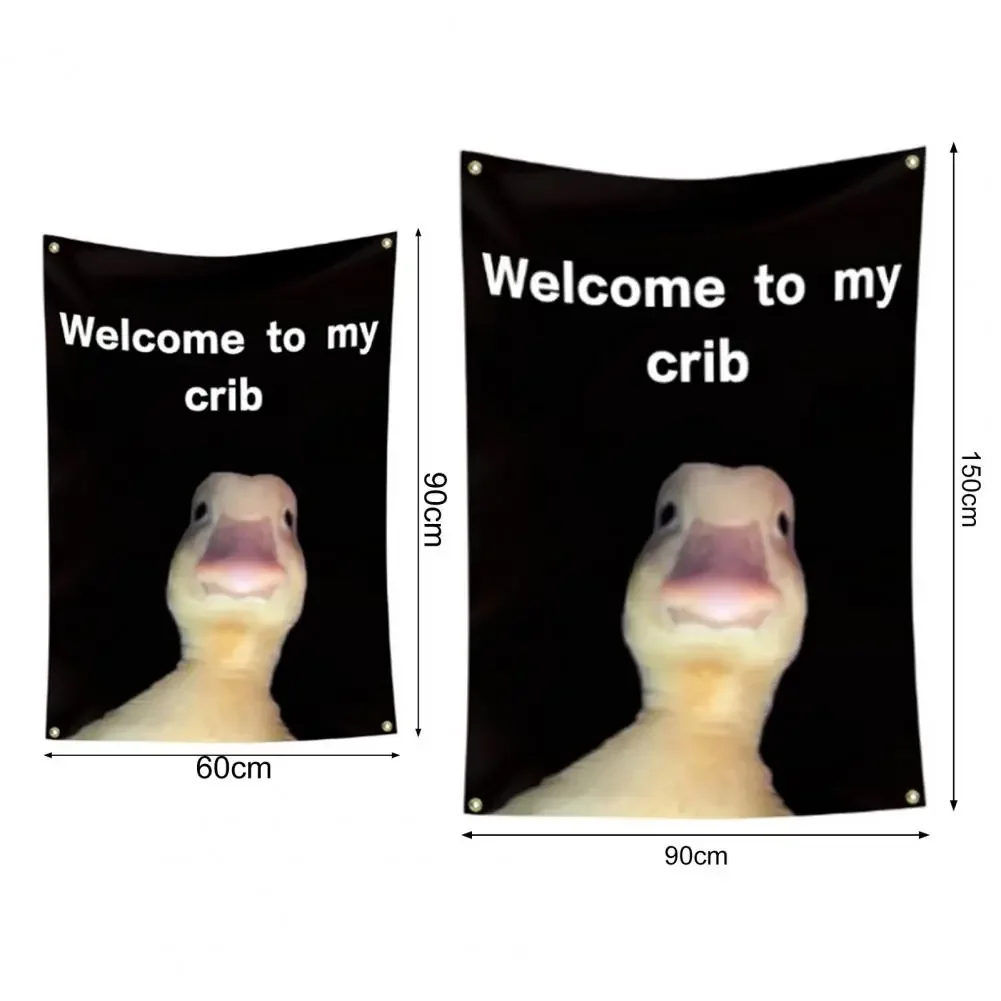 90*150 سنتيمتر بطة جدار العلم الجدار الشنق راية أعلام مضحكة مرحبا بكم في سرير بلدي العلم كهف جدار النوم حفلة لغرفة ديكور المنزل #5