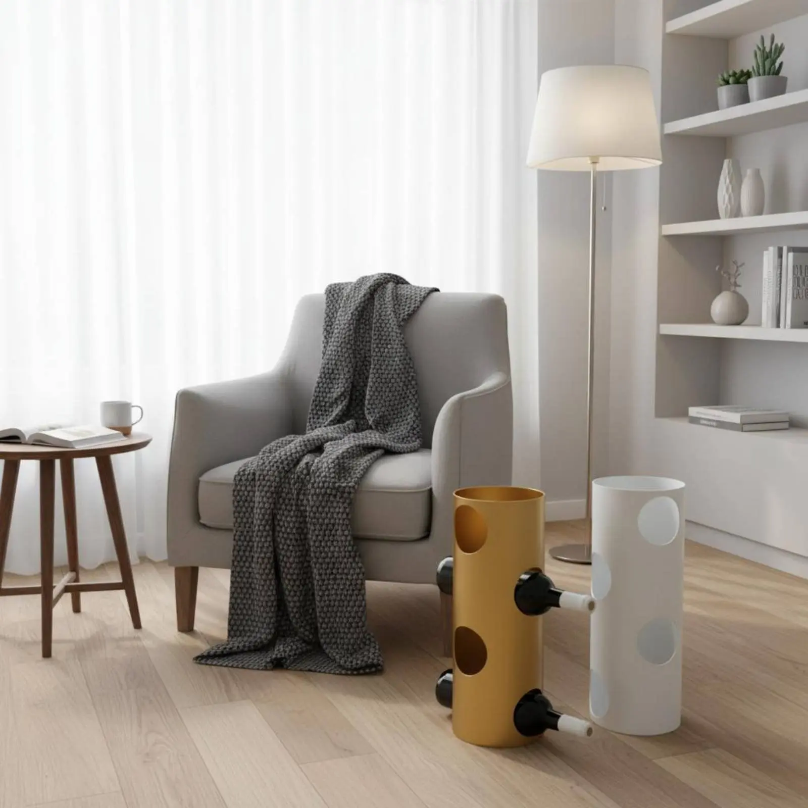 

Metal Wine Rack Decorative Nordic Bottle Holder Modern Wine Stand Stable Easy to Clean for Dining Room