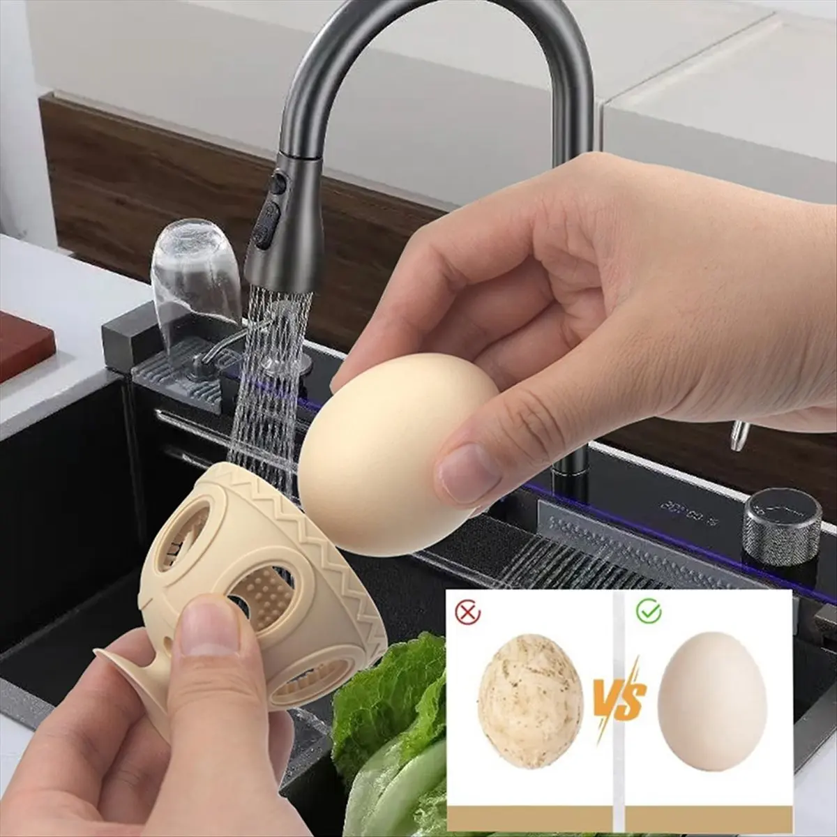 2026 Trend Egg Cleaner Egg Special Egg Brush Reusable Egg Cleaning Brush Kitchen Cleaning Utensils