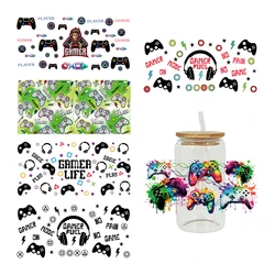 3D UV DTF Transfers Stickers 16oz Cup Wraps Sport Game Printed For DIY Glass Ceramic Metal Leather Etc. D12488
