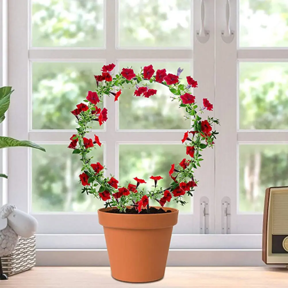 

2pcs Metal Plant Support Premium Iron Weather-Resistant Plant Climbing Frame For Tall Plants Wind Rain Protection Flower Stand