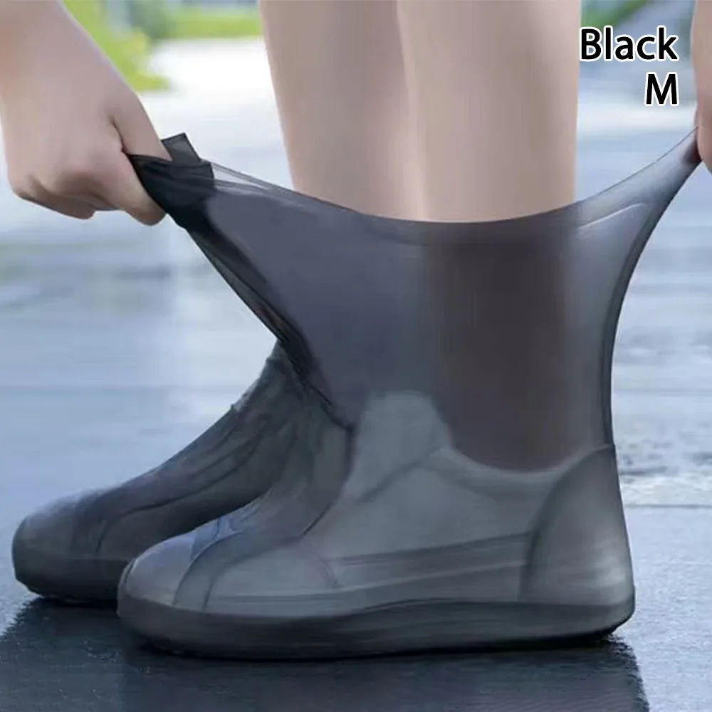 Non-Slip Latex Shoe Covers Waterproof Reusable Rain Boot Elastic Shoes Protectors Rain Shoe Cover Unisex