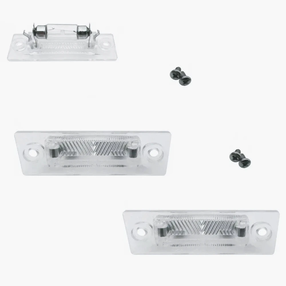 2 uds lámpara  luz  placa  número trasero izquierda/recha para VW PASSAT T5 JETTA CADDY 3B 5943021 E luces blancas