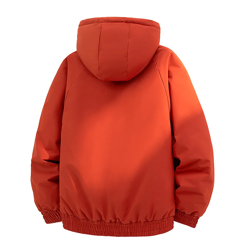 الشتاء الرجال في الهواء الطلق موضة الاتجاه يندبروف تنفس مقنعين أسفل سترة عالية الجودة العصرية الدافئة والباردة والدليل على سترة #6