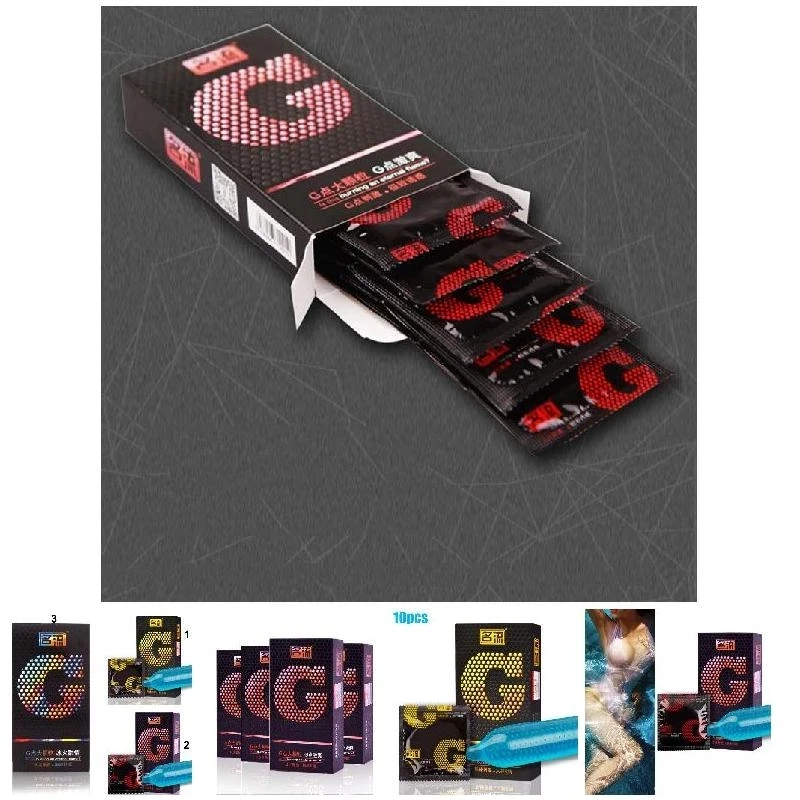 G spot Condom Sex Toy for Long Delay Ejaculation Thin Rubber Condoms Big Dotted Sleeves For Penis Adult Erotic Products