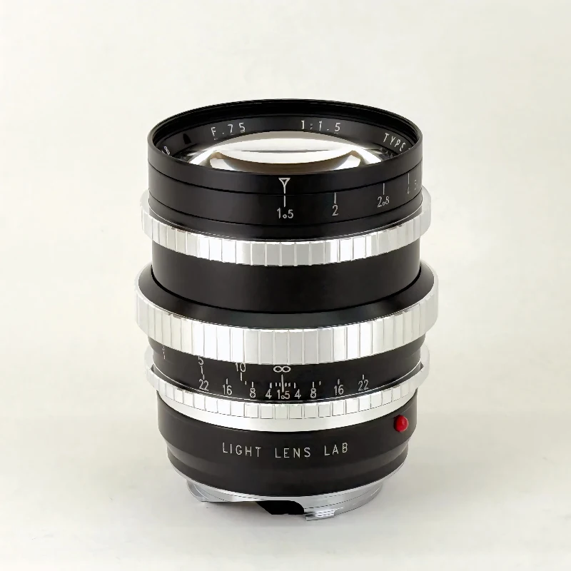Light Lens Lab 75mm F1.5 Lens Z21 Matte Black Angenieux S21 for Leica M M3 M6 M9 M10 M240 rangefinder Lens Full Frame