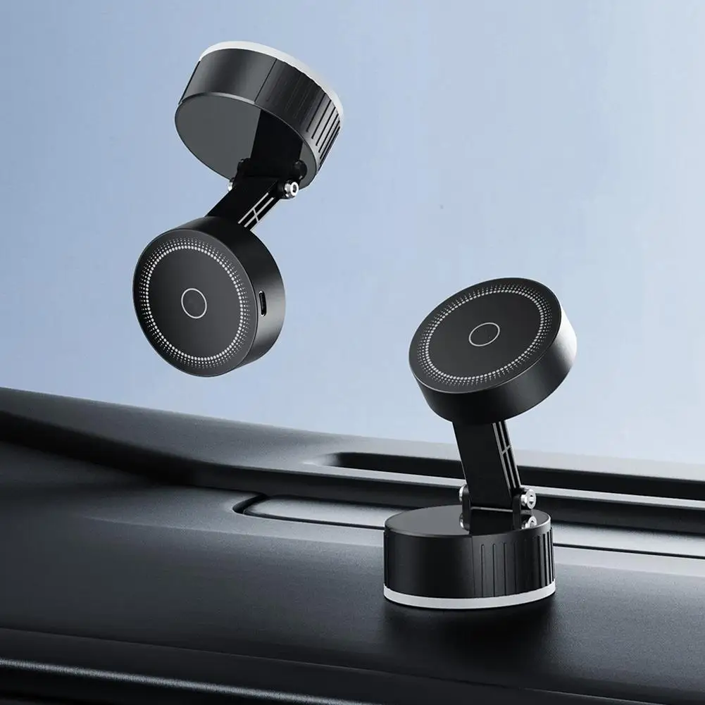 

Магнитный вакуумный держатель для телефона на присоске, складная подставка для телефона, быстрый мобильный кронштейн, автомобильный универсальный навигационный зарядный GP J6E1