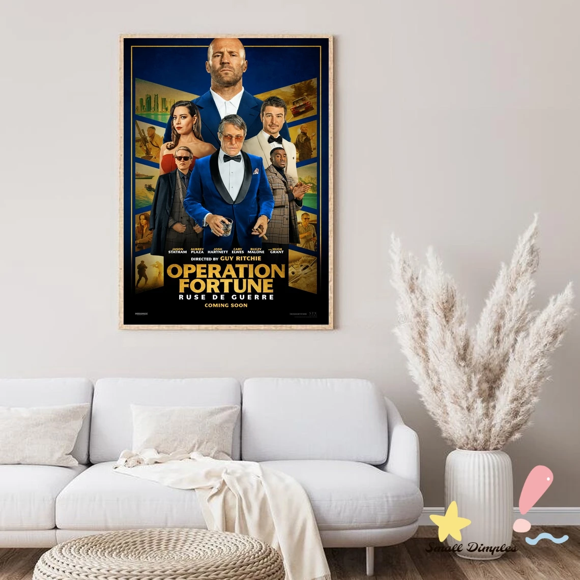 Operation Fortune Ruse Of War 2022 Classic Movie Poster Canvas Art Print Home Decoration Wall Painting ( No Frame )