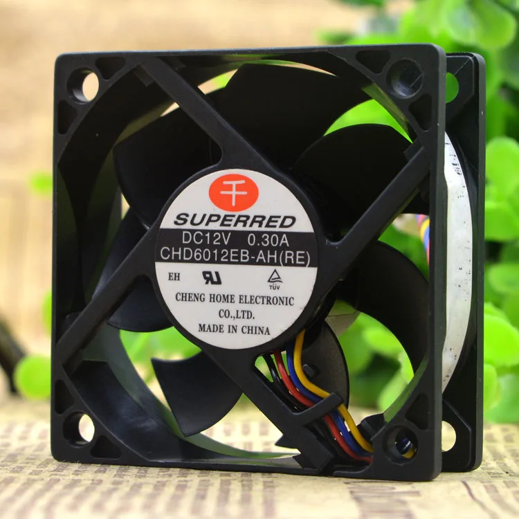 

RED CHD6012EB-AH RE 6020 12V 0.3A 6CM 4WIRES PWM COOLING FAN