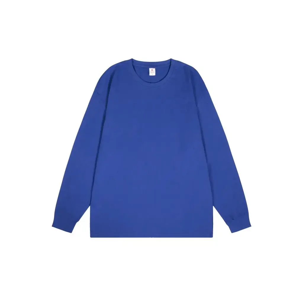 2025 Men's and Women's Round Neck Pure Cotton Long Sleeved Sheep Custom Printed Logo EU Size High-end Gift