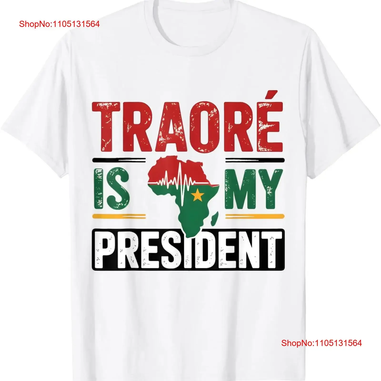 Traore is my president Burkina Faso Ibrahim Traor T Shirt  vintage Washed graphic Versatile fashion Breathable