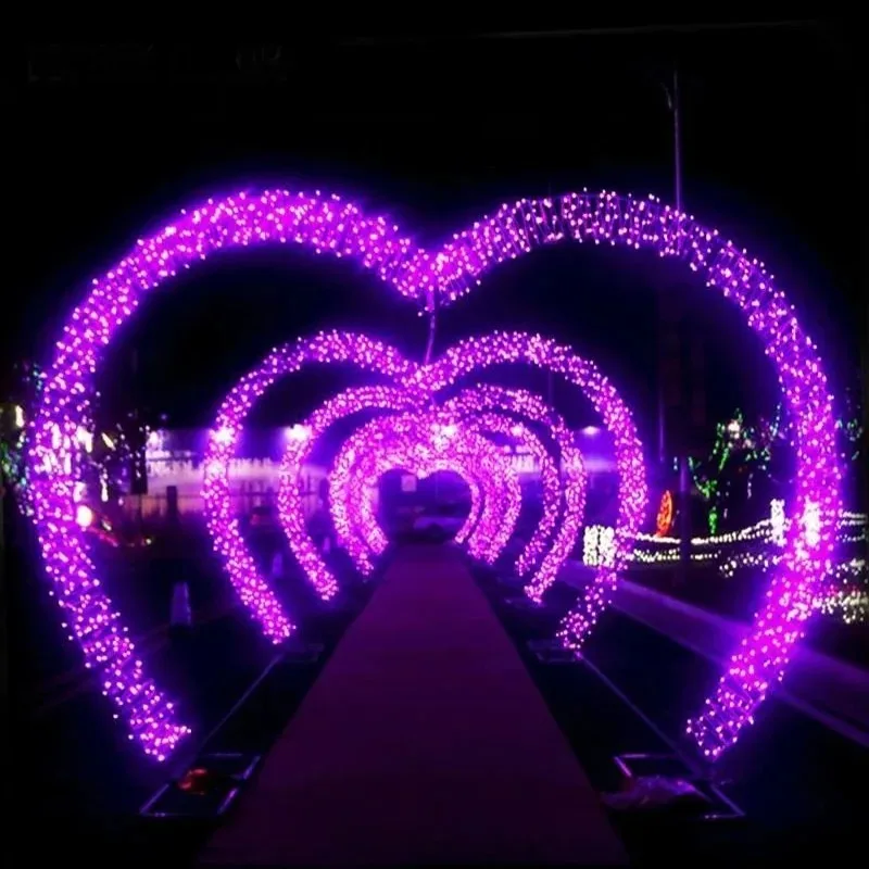 

Light Emitting Diode Theme Lights Festive Large Christmas Lights Decoration Street Arch Decoration Outdoor Arch Decoration Light