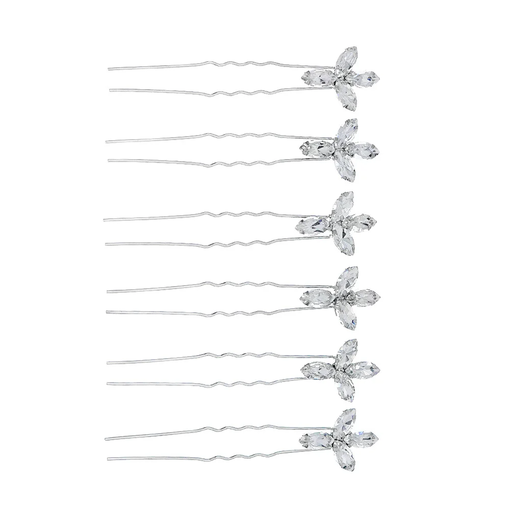 

Заколка для волос со стразами, блестящая заколка из сплава, модный головной убор, стильный головной убор, аксессуары для волос невесты, универсальные, на каждый день