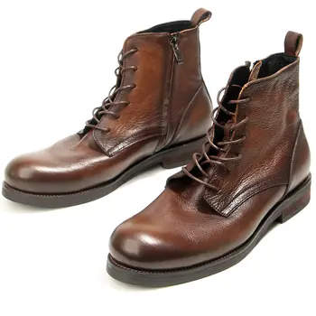 8 best sales Botas de piel auténtica para hombre - №3