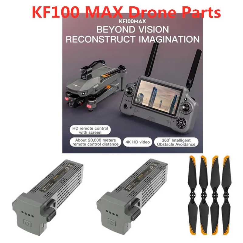 

Запчасти для радиоуправляемого дрона KF100 MAX, аккумулятор 11,4 В, 4500 мАч, пропеллер с двигателем KF100 MAX, аксессуары для аккумулятора дрона, аккумулятор KF100 MAX