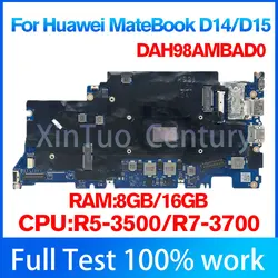 DAH98AMBAD0 dla Huawei NBL-WAQ9HNR H98A BOHK-WAX9X MateBook D14 D15 płyta główna laptopa z R5-3500 R7-3700 CPU 8GB/16GB-RAM