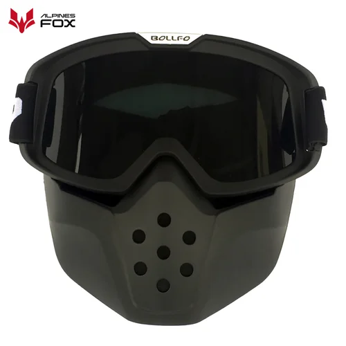 Gafas para casco de motocicleta Vintage, gafas para casco de Motocross, Retro, a prueba de viento, cara abierta, máscara