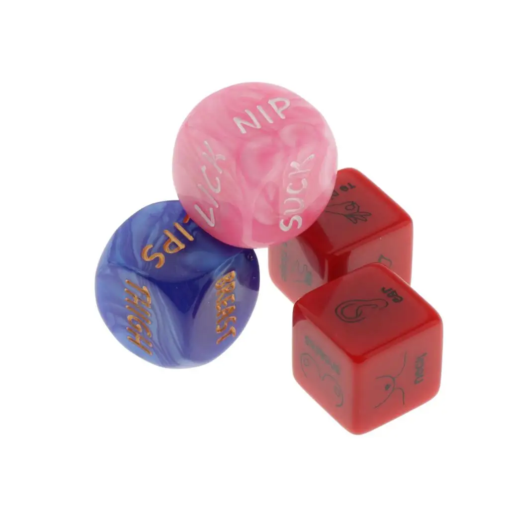 4xSex Dice Positions Love Humor Gambling Adult Games Erotic Dice for Couples