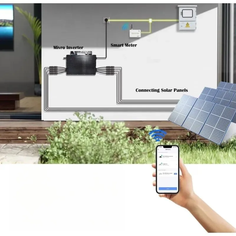 Reverse Current Smart Solar Mini Inverter 2000W IP67 Waterproof 4 MPPT Controller Three Phase 96 Percent