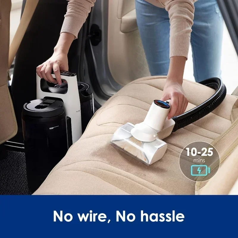 D2BTTinecoes CARPET ONE Spot Essentials Smart Cordless Carpet and Upholstery Spot Cleaner,Portable,Lightweight,Quiet Operation,