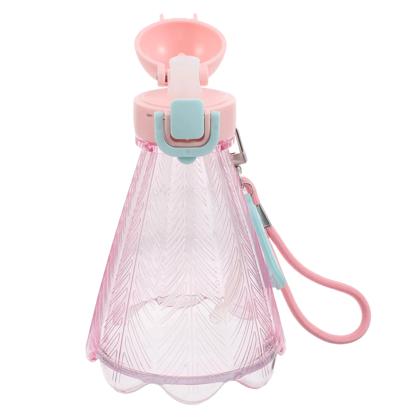 

300ml Mini Kawaii Water Bottle Rope Straw Cute Plastic Sports Cup Outdoor Fitness Hiking Gym Leakproof Portable