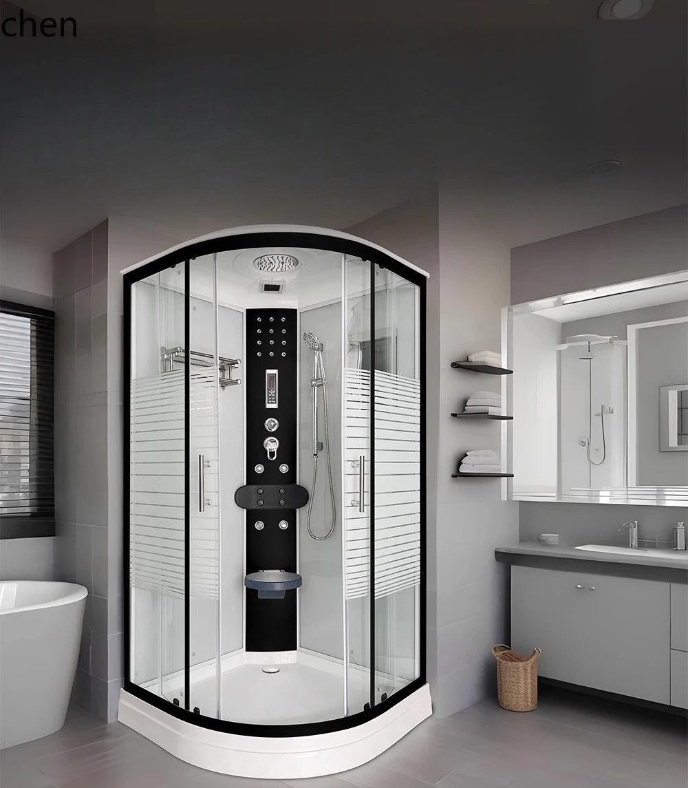 HXL arc fan integrated closed integral shower room free of waterproof glass partition
