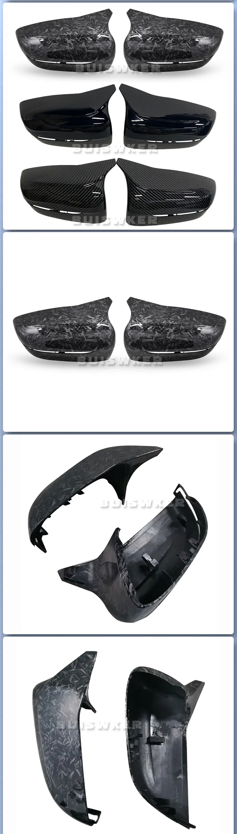 Carbon Fiber Außen Seite Rückspiegel Abdeckung Trim Für BMW 3 4 5 7 8-Serie G20 G21 G28 G11 G12 G14 G15 G16 G30 G31 G38 G22 – Detail 2