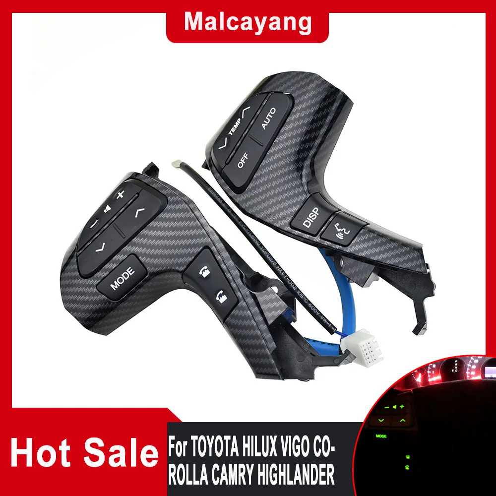 لتويوتا هايلكس فيجو كورولا كامري نوعية جيدة 84250-0E120 متعددة الوظائف عجلة القيادة مزيج التحكم التبديل