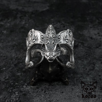 Fuyi Design Retro Pioneer Open Ring Couple Jewelry Ring Bat Ring Jewelry