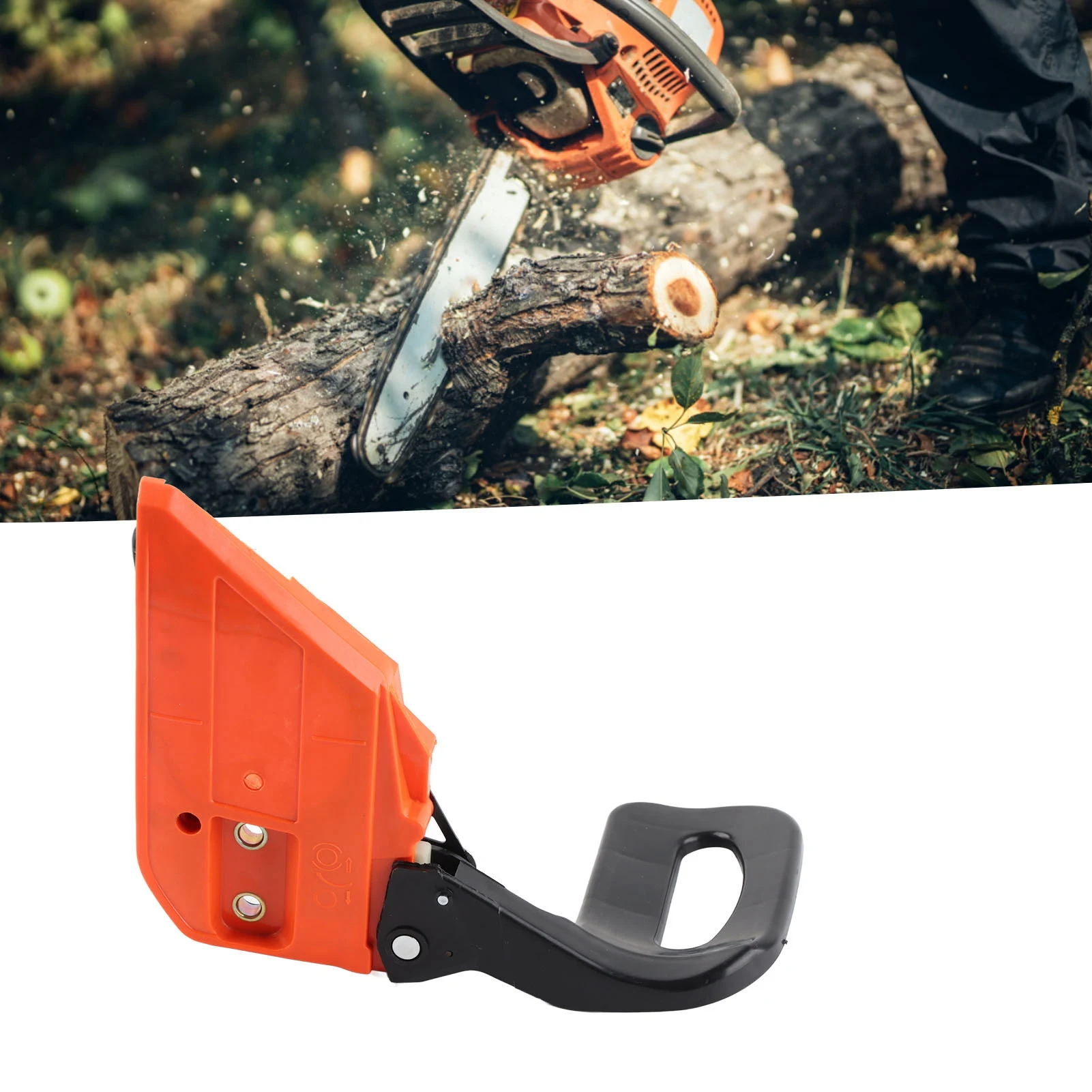 Brake Handle and Sprocket Cover Chainsaw Brake Handle  Sprocket Cover Replacement Part for 4500 5200 5800 Chainsaw