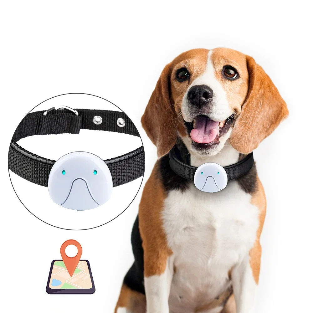 

Smart Pet GPS Location Tracker, WIFI Mini Waterproof Anti-lost Collar Tracker for Dog Cat Collar Water-resistant USB Charging