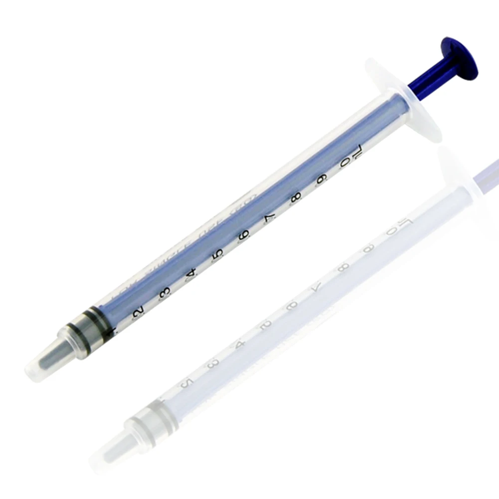 1 3 5 10 ml Disposable Syringe Disposable Plastic Nutrient Syringe Injector Slim Nutrient Syringe for Kitchen Cooking (100 Pack)