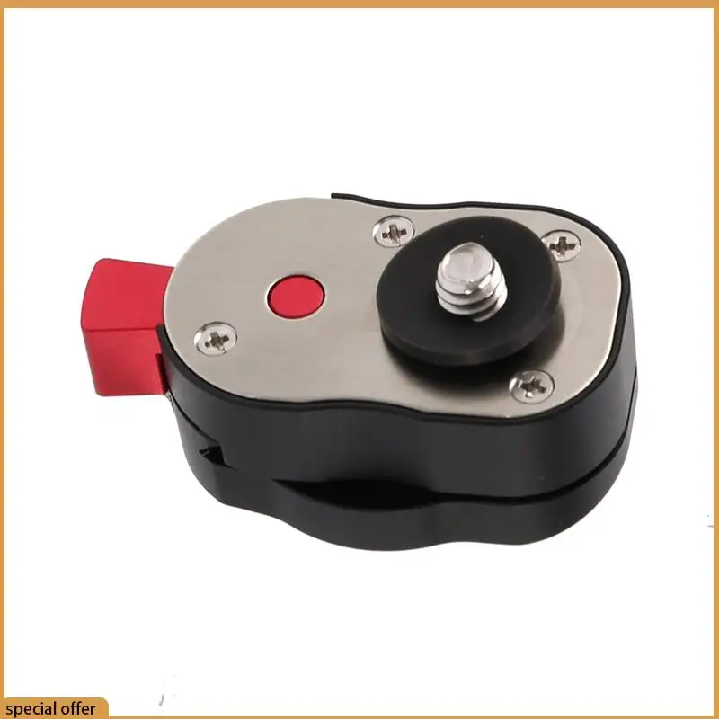 A68Z 6X Field Monitor Quick Release Plate For LCD Monitor Magic Arm LED Light Camera Camcorder Rig With 1/4-Inch Screw Hole