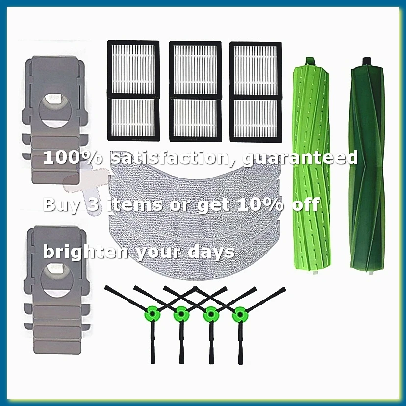 ●For Combo 10 Max Robot Vacuum Accessories Main Brush Hepa Filter Mop Rag Dust Bag Replacement Parts