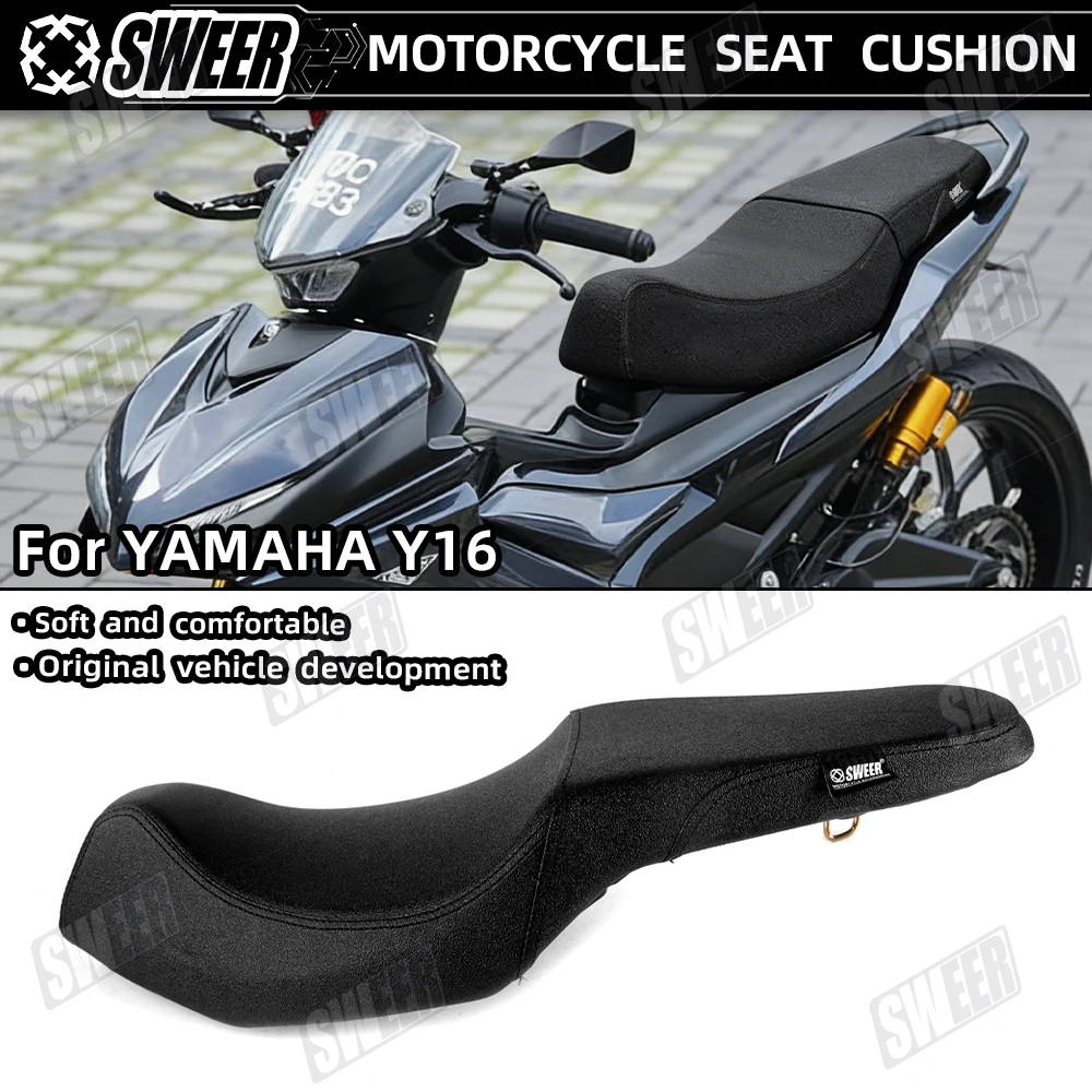 

Motorcycle Seat Cushion Compatible With Yamaha Y16ZR 2021-2026 Modified Waist Design Waterproof Comfortable Anti Slip Seat Pad